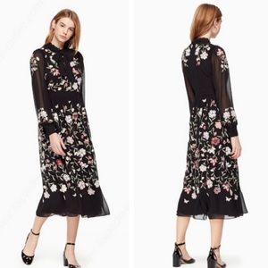 Kate Spade Madison Ave Embroidered Flower Dress